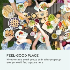 Table De Jardin Blumfeldt Toledo 213 X 90 Cm - à Rallonge - Structure En Aluminium Stable Avec Revêtement En Poudre - Anthracite 9 Table De Jardin Blumfeldt Toledo 213 X 90 Cm - à Rallonge - Structure En Aluminium Stable Avec Revêtement En Poudre - Anthracite -Jardin Meubles Magasin 1200x1200 1476