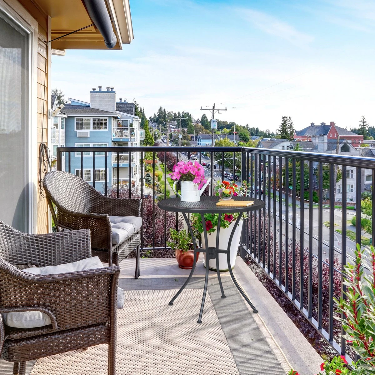 Table De Jardin Relaxdays 70 Cm Avec Trou Pour Parasol - Table D'extérieur En Métal - Table De Bistrot - Table à Manger 3 Table De Jardin Relaxdays 70 Cm Avec Trou Pour Parasol - Table D'extérieur En Métal - Table De Bistrot - Table à Manger – Image 3