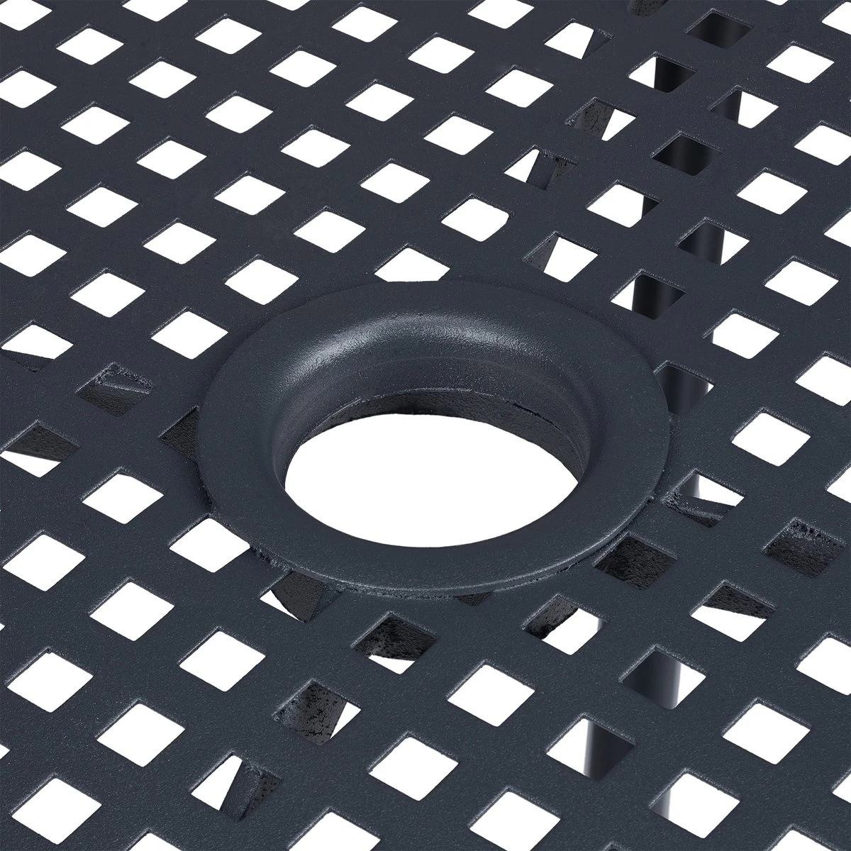 Table De Jardin Relaxdays 70 Cm Avec Trou Pour Parasol - Table D'extérieur En Métal - Table De Bistrot - Table à Manger 7 Table De Jardin Relaxdays 70 Cm Avec Trou Pour Parasol - Table D'extérieur En Métal - Table De Bistrot - Table à Manger – Image 7