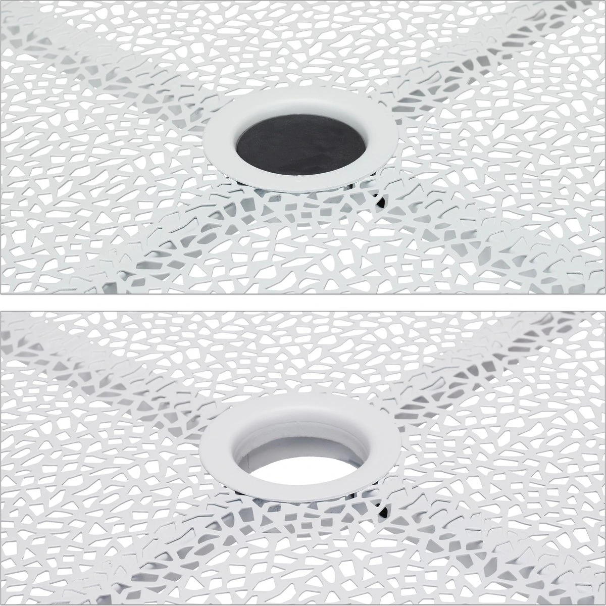 Table De Balcon Relaxdays En Métal - Table De Jardin Pliante - Table De Bistrot Blanche - Table Pliante Ronde 6 Table De Balcon Relaxdays En Métal - Table De Jardin Pliante - Table De Bistrot Blanche - Table Pliante Ronde – Image 6