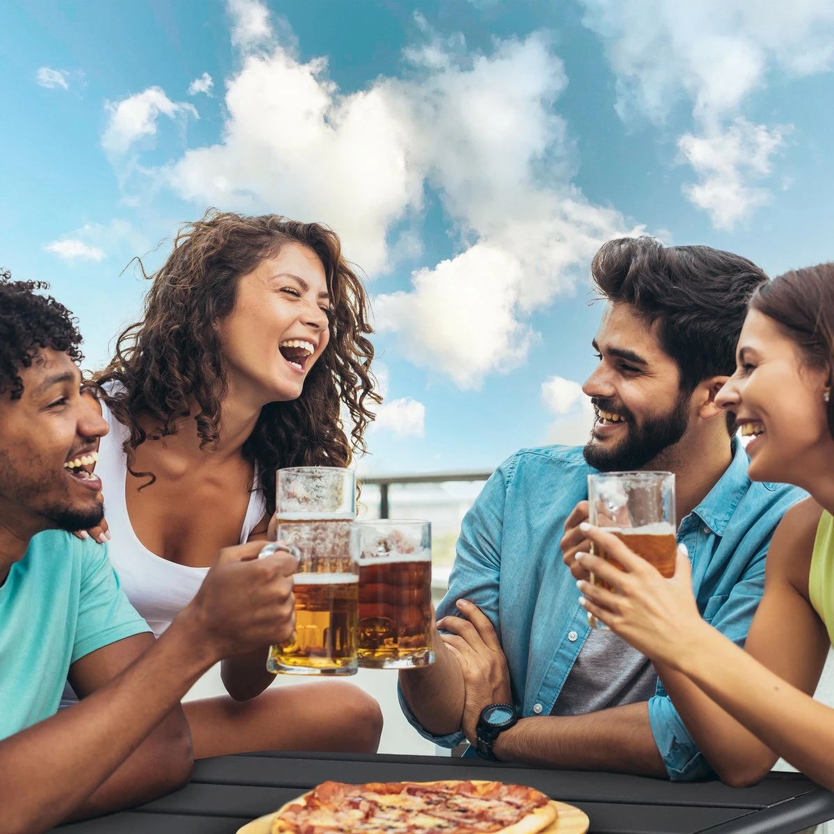 Relaxdays Table De Jardin Pliable En Métal - Table Pliante Résistante Aux Intempéries - Table De Patio - Table De Camping 4 Relaxdays Table De Jardin Pliable En Métal - Table Pliante Résistante Aux Intempéries - Table De Patio - Table De Camping – Image 4