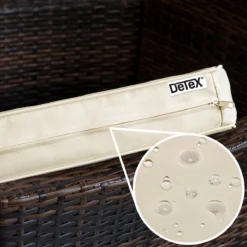 Deuba Ensemble De Jardin En Polyrotin 8x Chaise De Jardin Coussins Empilables Table De Jardin 190x90cm Marron -Jardin Meubles Magasin 1200x1200 1568