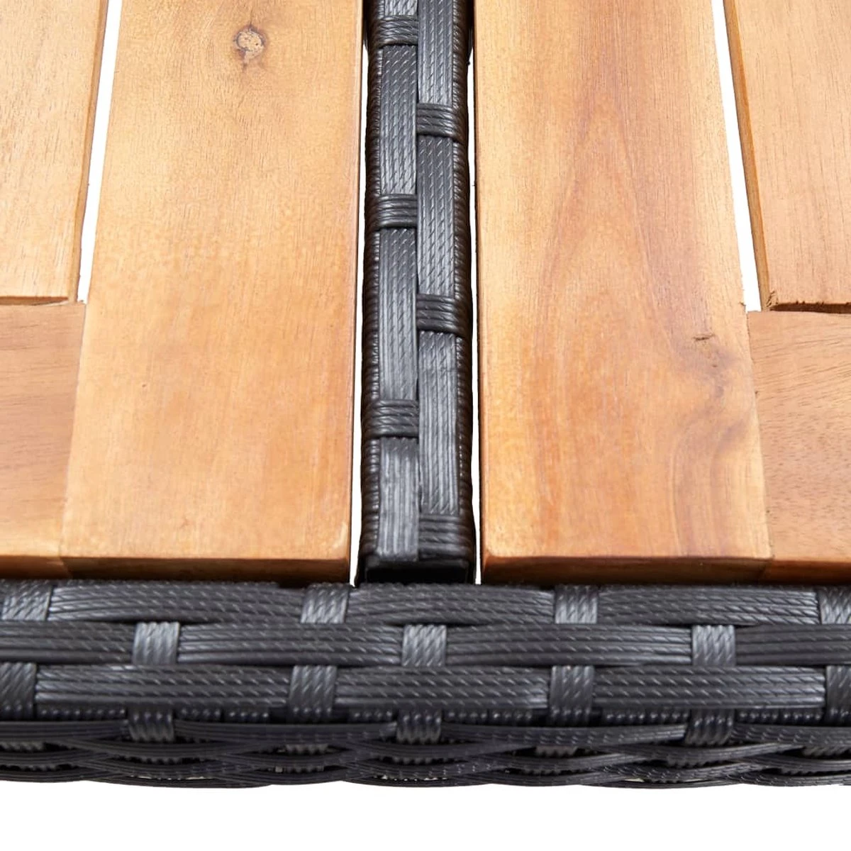 Prolenta Premium - Ensemble De Bar De Jardin 5 Pièces Poly Rotin Et Bois D'acacia Noir 2 Prolenta Premium - Ensemble De Bar De Jardin 5 Pièces Poly Rotin Et Bois D'acacia Noir – Image 2