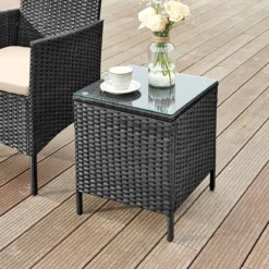 LIVINGSIGNS Mobilier De Balcon, Salon De Jardin, En Polyrotin PE, Salon, Table Et 2 Chaises, Mobilier De Terrasse, Outdoor, Pour Terrasse, Balcon, Jardin, Rosée Noire 10 LIVINGSIGNS Mobilier De Balcon, Salon De Jardin, En Polyrotin PE, Salon, Table Et 2 Chaises, Mobilier De Terrasse, Outdoor, Pour Terrasse, Balcon, Jardin, Rosée Noire -Jardin Meubles Magasin 1200x1200 1660