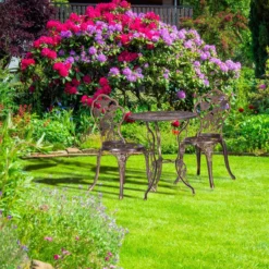 Ensemble De Jardin Relaxdays 3 Pièces - Vintage - Ensemble Balcon - Ensemble Bistro - Meubles De Balcon - Aluminium Noir-bronze -Jardin Meubles Magasin 1200x1200 1681