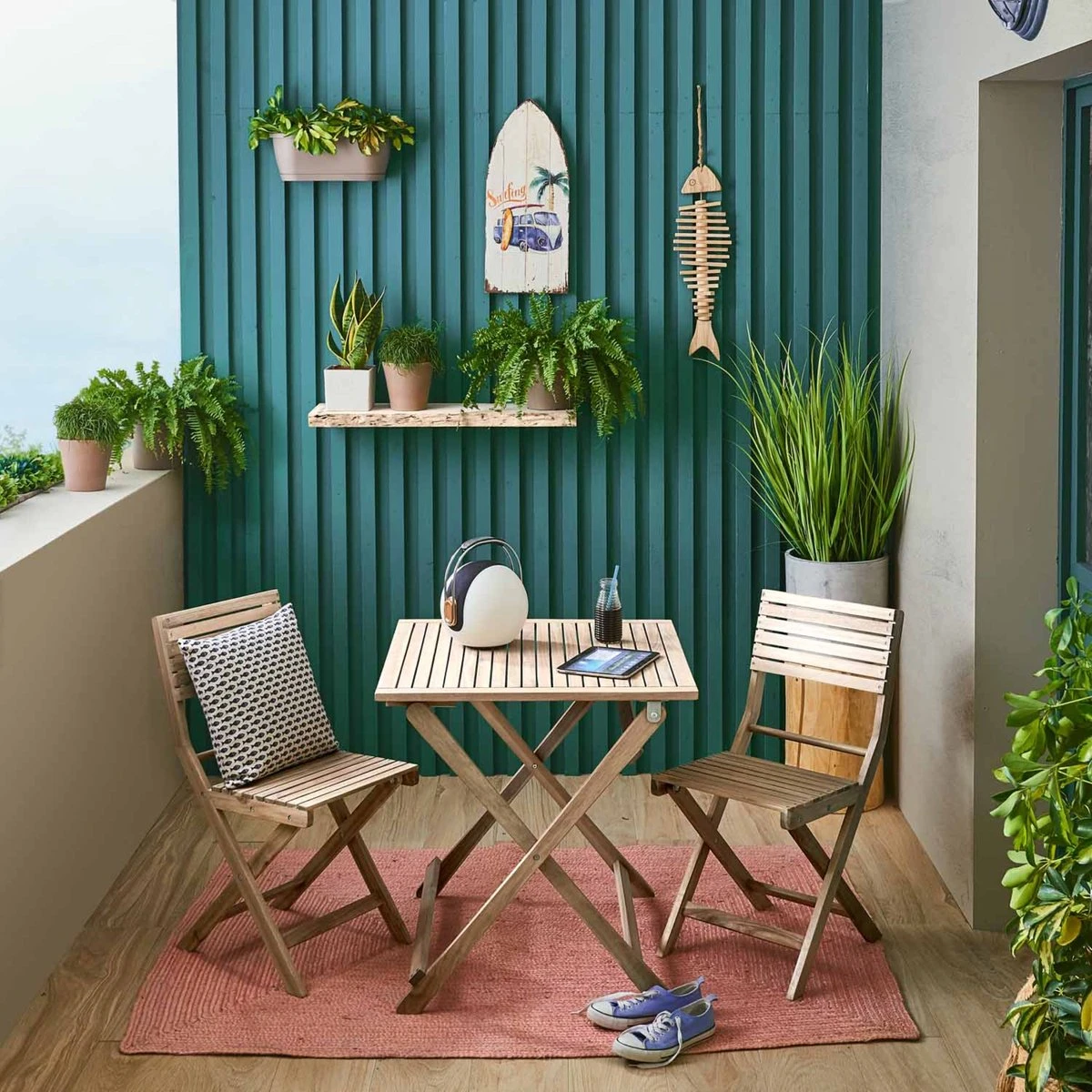 NATERIAL - Salon De Jardin 2 Personnes - Table De Jardin SOLIS 70 X 70 Cm - 2 Chaises De Jardin SOLARIS - Chaises Pliantes - Pliantes - Salon De Balcon - Acacia 6 NATERIAL - Salon De Jardin 2 Personnes - Table De Jardin SOLIS 70 X 70 Cm - 2 Chaises De Jardin SOLARIS - Chaises Pliantes - Pliantes - Salon De Balcon - Acacia – Image 6