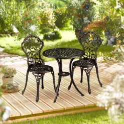Ensemble Bistro Relaxdays 3 Pièces - Ensemble De Meubles De Balcon - Table De Bistro - Chaise De Bistro - Chaise De Balcon -Jardin Meubles Magasin 1200x1200 1695
