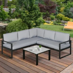 Outsunny De Jardin 3 Pièces Ensemble De Jardin En Aluminium Groupe De Sièges Avec Coussins De Table Basse Gris 84B-609 21 Outsunny De Jardin 3 Pièces Ensemble De Jardin En Aluminium Groupe De Sièges Avec Coussins De Table Basse Gris 84B-609 -Jardin Meubles Magasin 1200x1200 1729