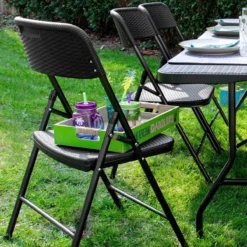 8 Chaises Chaises Pliantes Jusqu'à 150 Kg - Chaise De Balcon Rotin - Look - Chaise De Jardin Résistant Aux Intempéries Zwart -Jardin Meubles Magasin 1200x1200 1743