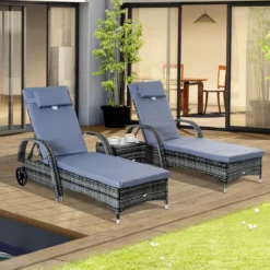 Chaise Longue Outsunny En Poly Avec Chaise Longue De Table Pour Mobilier De Jardin Extérieur Avec Coussins 862-014V01 -Jardin Meubles Magasin 1200x1200 1760