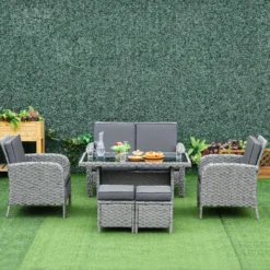 Ensemble De Jardin Outsunny 6 Pièces Groupe De Salle à Manger Ensemble De Jardin Mobilier De Jardin Avec Table à Manger 860-136 -Jardin Meubles Magasin 1200x1200 1783