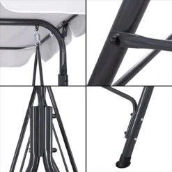 Banc De Balançoire Springos | Luna-Balançoire | 3 Places | Imperméable à L'eau | Comprend 2 Coussins | Auvent Réglable | 170 X 110 X 150 Cm | Rayé Gris Clair 39 Banc De Balançoire Springos | Luna-Balançoire | 3 Places | Imperméable à L'eau | Comprend 2 Coussins | Auvent Réglable | 170 X 110 X 150 Cm | Rayé Gris Clair -Jardin Meubles Magasin 1200x1200 179