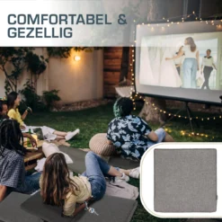 Bomoe Ilano - Coussin D'assise Lounge Plein Air 50x50cm - Coussin De Jardin épaisseur 8cm, Lavable & Protection UV - Gris Clair -Jardin Meubles Magasin 1200x1200 1893