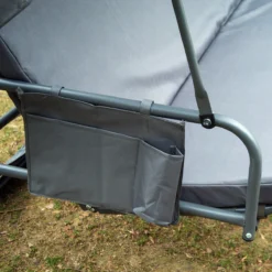 Outsunny Hollywood Swing Chaise Longue De Jardin Extérieure 3 Places Avec Parois Latérales Gris 84A-063 -Jardin Meubles Magasin 1200x1200 190