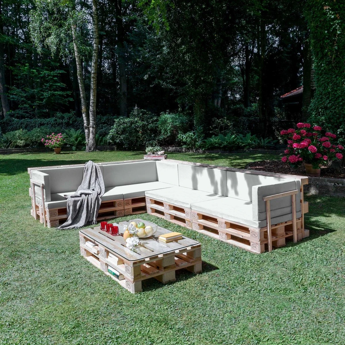 Beautissu Cushion ECO Pure - Coussin D'assise Pliable - 120x80x8 Cm En Grijs Clair - Coussin Pour Meubles En Palette 12 Beautissu Cushion ECO Pure - Coussin D'assise Pliable - 120x80x8 Cm En Grijs Clair - Coussin Pour Meubles En Palette – Image 12