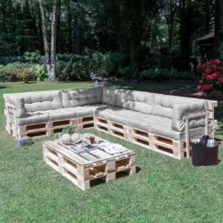 Beautissu De Palette Beautissu Eco Elements - Coussin De Dossier 120x40x15 Cm Pour Canapé-palette - Kussen Gris Clair - Coussins De Palette En Qualité Coussin De Matelas -Jardin Meubles Magasin 1200x1200 2027