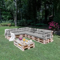 Beautissu De Palette Beautissu Eco Style - Coussin D'assise 120x80 Cm Pour Canapé-palette - Kussen Gris Clair - Coussins De Palette En Qualité Coussin De Matelas -Jardin Meubles Magasin 1200x1200 2030