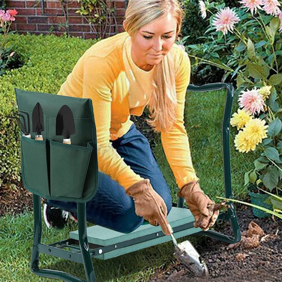 Tabouret De Travail De Jardin, Genouillère De Jardin, Avec Sac De Travail En Option Pour Le Jardinage, La Maison, Le Banc De Jardin 7 Tabouret De Travail De Jardin, Genouillère De Jardin, Avec Sac De Travail En Option Pour Le Jardinage, La Maison, Le Banc De Jardin – Image 7