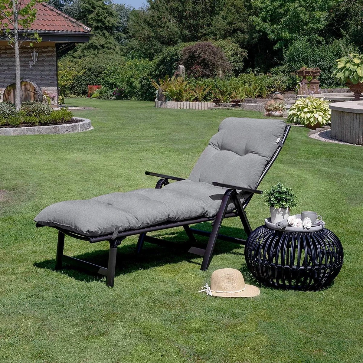 Beautissu Cushion Garden Cushion Lounger -Coussin De Bronzage Pour Salon De Jardin 190x60x8 Cm Grijs - Coussins De Jardin En Matelas Qualité Coussin - Flair RL 7 Beautissu Cushion Garden Cushion Lounger -Coussin De Bronzage Pour Salon De Jardin 190x60x8 Cm Grijs - Coussins De Jardin En Matelas Qualité Coussin - Flair RL – Image 7
