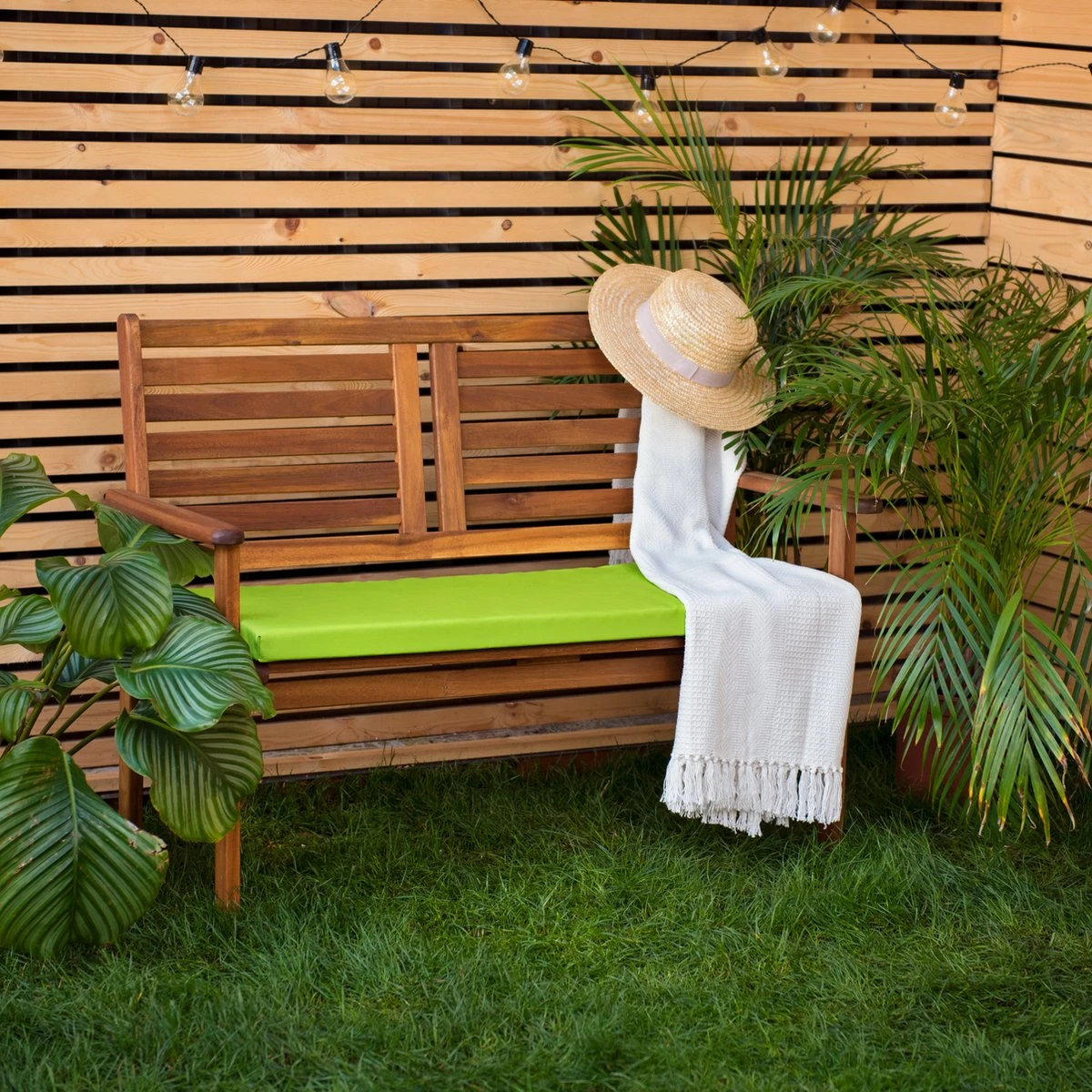 Gardenista Banc De Jardin Coussin De Terrasse Mobilier De Canapé D'extérieur Coussin De Canapé 2 Places Matériau Résistant à Water Confortable Durable Et Léger, Lime 4 Gardenista Banc De Jardin Coussin De Terrasse Mobilier De Canapé D'extérieur Coussin De Canapé 2 Places Matériau Résistant à Water Confortable Durable Et Léger, Lime – Image 4