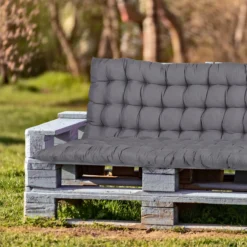 Relaxdays Garden Coussin De Canapé - 180 X 50 Cm - Coussin De Canapé - Polyester - Coussin De Canapé - Gris -Jardin Meubles Magasin 1200x1200 2126