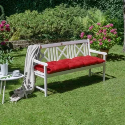Beautissu Assise Beautissu Banc De Jardin 120x50x8 Cm Kussen Flair BK En Rouge -Jardin Meubles Magasin 1200x1200 2156