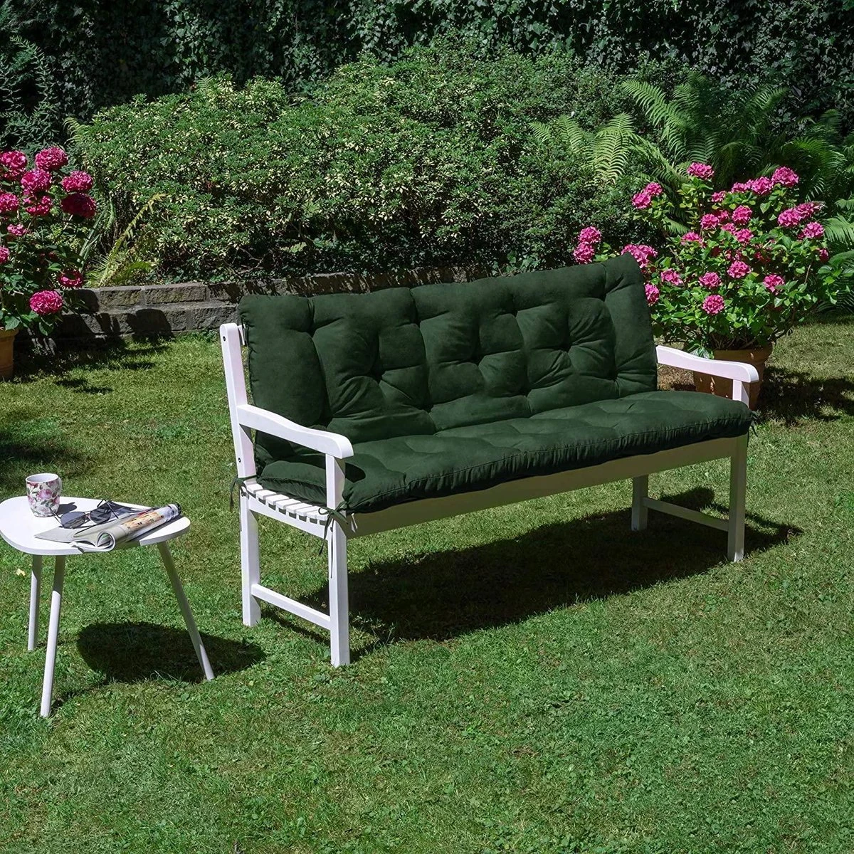 Beautissu Kussen De Canapé De Jardin Flair BR - Coussins Pour Salon De Jardin 100 X 50 X 50 Cm Vert - Coussin D'assise Et Coussin De Dossier 3 Beautissu Kussen De Canapé De Jardin Flair BR - Coussins Pour Salon De Jardin 100 X 50 X 50 Cm Vert - Coussin D'assise Et Coussin De Dossier – Image 3
