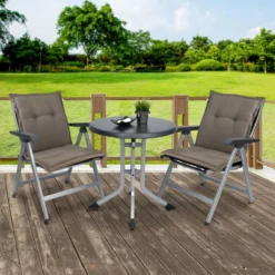 Beautissu HighLux NL – Set De 4 Coussins De Jardin Coussin à Dossier Bas 105x50x7cm – Coussin D'Assise D' Plein Air Pour Chaise De Jardin Taupe -Jardin Meubles Magasin 1200x1200 2168