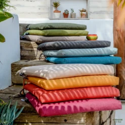 Madison - Coussin Chaise De Jardin Dossier Haut 120x50 - Blauw - Toile Recyclée Beige -Jardin Meubles Magasin 1200x1200 2218