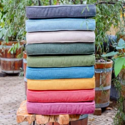 Madison - Coussin Chaise De Jardin Dossier Haut 120x50 - Blauw - Toile Recyclée Beige -Jardin Meubles Magasin 1200x1200 2220