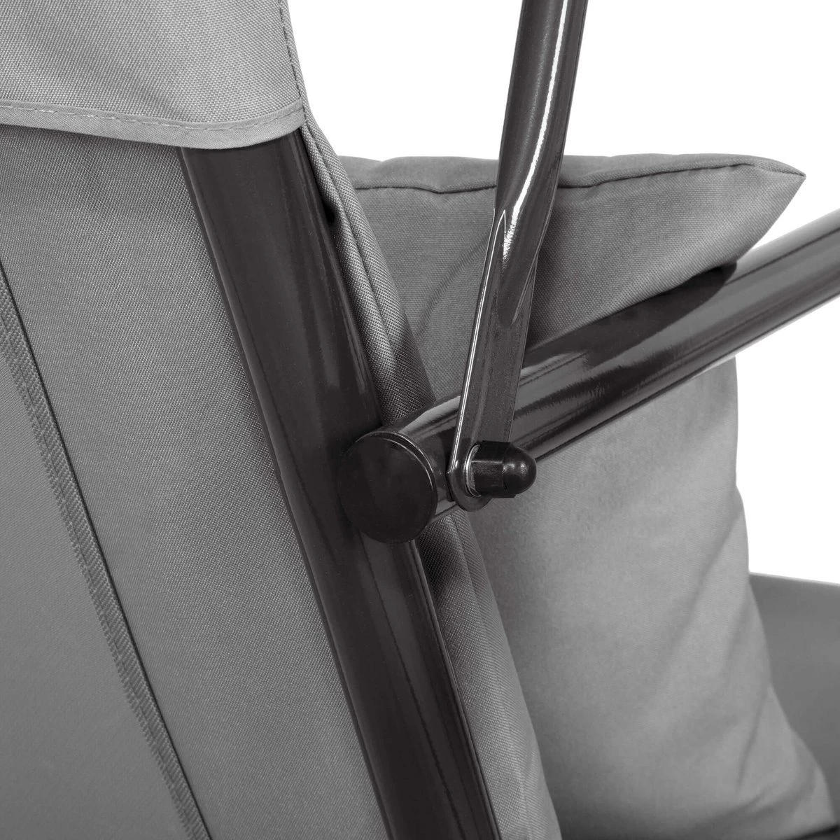 Balancelle | Luna-Balançoire | 3 Places | Imperméable à L'eau | Comprend 2 Coussins | Auvent Réglable | 170 X 110 X 150 Cm | Gris 10 Balancelle | Luna-Balançoire | 3 Places | Imperméable à L'eau | Comprend 2 Coussins | Auvent Réglable | 170 X 110 X 150 Cm | Gris – Image 10