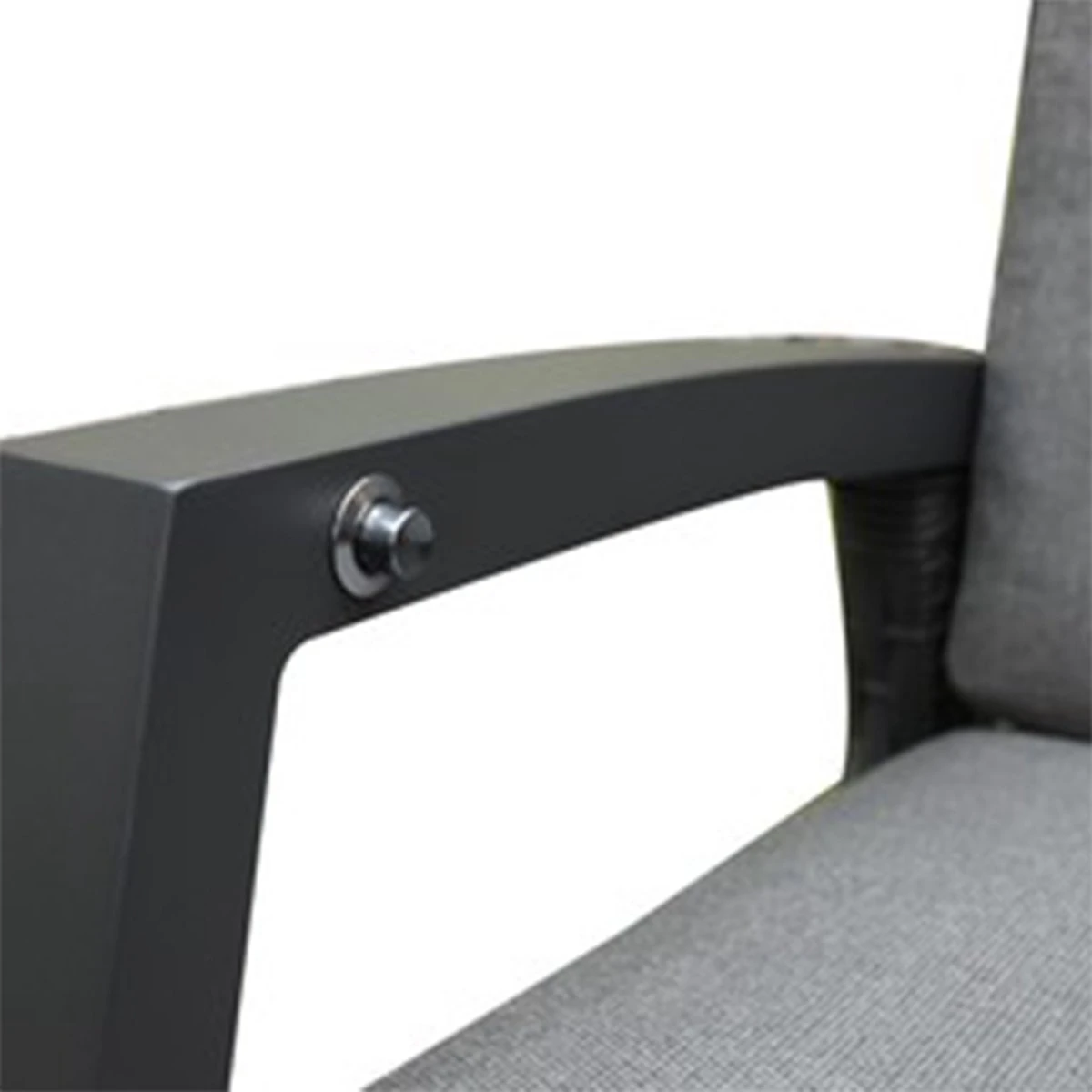 Dallas Chaise Canapé Salle à Manger Ensemble De Salon Réglable 6 Pièces Table Réglable Anthracite 2 Dallas Chaise Canapé Salle à Manger Ensemble De Salon Réglable 6 Pièces Table Réglable Anthracite – Image 2