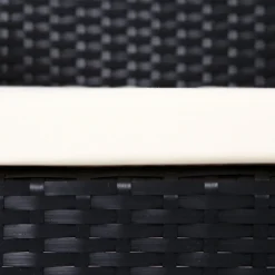 Ensemble De Salon De Jardin - En Polyrotin - Ensemble Lounge - Aspect Rotin - 2 Chaises - Avec Table En Verre - Zwart -Jardin Meubles Magasin 1200x1200 2281