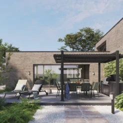 NATERIAL - Table De Jardin IDAHO - Table Extensible - 97/149 X 149 X 76 Cm - 6 à 8 Personnes - Aluminium - Vert - Table à Manger D'extérieur - Table Extensible - Table De Jardin - Extensible -Jardin Meubles Magasin 1200x1200 2292