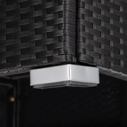 Casaria Polyrattan Lounge Set XXL Coussins Table Plateau En Verre Mobilier De Jardin Zwart Crème -Jardin Meubles Magasin 1200x1200 2306