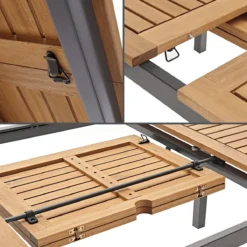 NATERIAL- Salon De Jardin 6 Personnes - Table De Jardin ORIS 180/240x100cm - Table Extensible - 6 Chaises De Jardin DORA Avec Accoudoirs - Empilable - Salon - Aluminium - Plastique Recyclé 11 NATERIAL- Salon De Jardin 6 Personnes - Table De Jardin ORIS 180/240x100cm - Table Extensible - 6 Chaises De Jardin DORA Avec Accoudoirs - Empilable - Salon - Aluminium - Plastique Recyclé -Jardin Meubles Magasin 1200x1200 2328