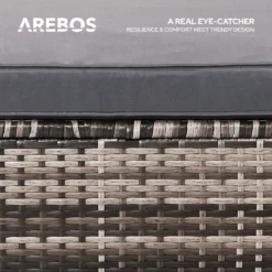 AREBOS Salon De Jardin - Salon De Jardin Salon De Jardin - Salon De Jardin Balcon - Salon De Jardin - 5 Personnes - Grijs -Jardin Meubles Magasin 1200x1200 2338