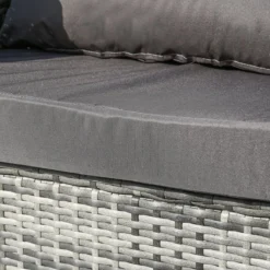 Ensemble De Salon En Polyrotin Canapé - Salon De Jardin 5 Places Avec Coussins Anti-UV Gris / Déhoussables - Canapé D'angle En Rotin Avec Canapé Simple Et Table Basse - Pour 4-5 Personnes Gris -Jardin Meubles Magasin 1200x1200 2369