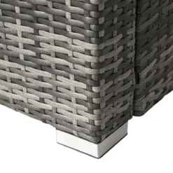 Ensemble De Salon En Polyrotin Canapé - Salon De Jardin 5 Places Avec Coussins Anti-UV Gris / Déhoussables - Canapé D'angle En Rotin Avec Canapé Simple Et Table Basse - Pour 4-5 Personnes Gris -Jardin Meubles Magasin 1200x1200 2370