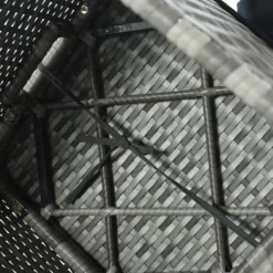 Ensemble De Meubles De Patio-ensemble De Banc De Salle à Manger De Patio 8 Pièces-canapé En Rotin Résistant Aux Intempéries Avec Table à Manger Et Chaise Et 4 Repose-pieds-osier Gris + Coussins Gris -Jardin Meubles Magasin 1200x1200 2381