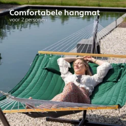 Hamac Vita5 Avec Support Et Barre D'écartement - 2 Personnes - Kussen Amovible - Résistant Aux Intempéries - Vert Foncé 16 Hamac Vita5 Avec Support Et Barre D'écartement - 2 Personnes - Kussen Amovible - Résistant Aux Intempéries - Vert Foncé -Jardin Meubles Magasin 1200x1200 24
