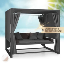 Balançoire De Luxe Eremitage Hollywood 236x180x210 Cm, Toit Ouvrant Pour Protéger Contre La Lumière Directe Du Soleil -Jardin Meubles Magasin 1200x1200 240