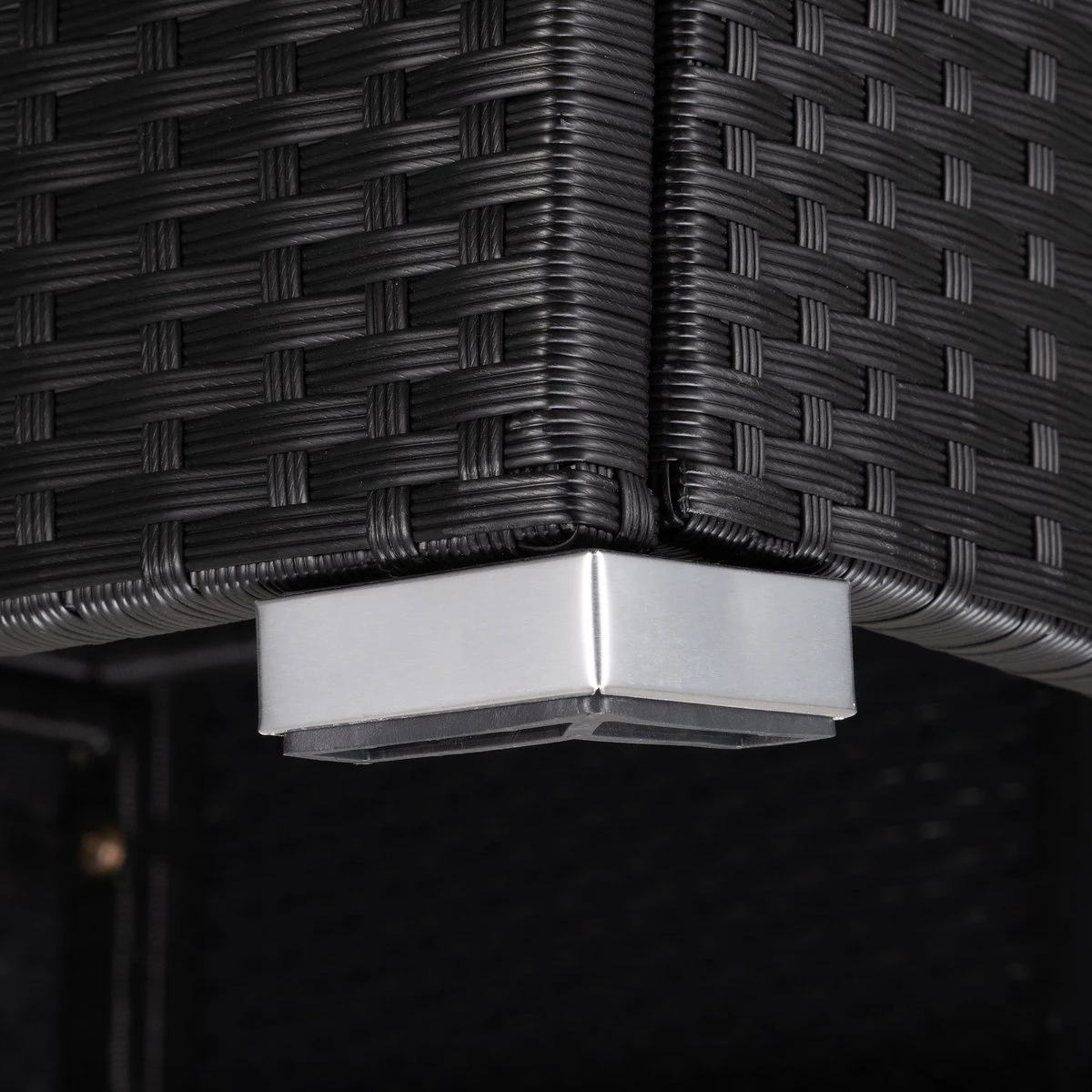 Casaria Polyrattan Lounge Set XXL Coussins Table Glas Mobilier De Jardin Zwart Anthracite 5 Casaria Polyrattan Lounge Set XXL Coussins Table Glas Mobilier De Jardin Zwart Anthracite – Image 5