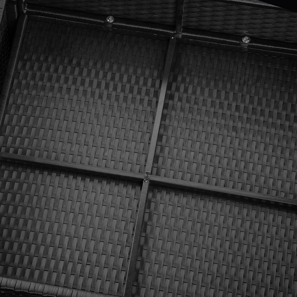 Casaria Polyrattan Lounge Set XXL Coussins Table Glas Mobilier De Jardin Zwart Anthracite 7 Casaria Polyrattan Lounge Set XXL Coussins Table Glas Mobilier De Jardin Zwart Anthracite – Image 7