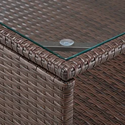 Casaria Polyrattan Lounge Set Coussins XL Table Plateau En Verre Mobilier De Jardin Marron Crème -Jardin Meubles Magasin 1200x1200 2413