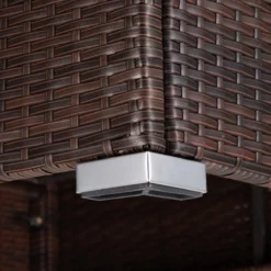 Casaria Polyrattan Lounge Set Coussins XL Table Plateau En Verre Mobilier De Jardin Marron Crème -Jardin Meubles Magasin 1200x1200 2416