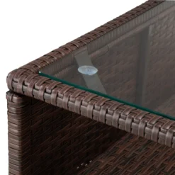 Casaria Polyrattan Lounge Set Coussins XL Table Plateau En Verre Mobilier De Jardin Marron Crème -Jardin Meubles Magasin 1200x1200 2417