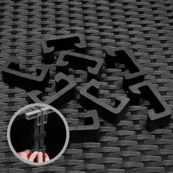 Casaria Poly Rotin Salon De Jardin Coussins XL Table Plateau En Verre Mobilier De Jardin Zwart Crème -Jardin Meubles Magasin 1200x1200 2423