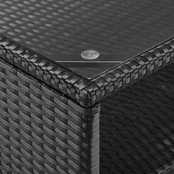 Casaria Poly Rotin Salon De Jardin Coussins XL Table Plateau En Verre Mobilier De Jardin Zwart Crème -Jardin Meubles Magasin 1200x1200 2424