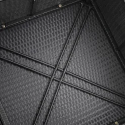 Casaria Poly Rotin Salon De Jardin Coussins XL Table Plateau En Verre Mobilier De Jardin Zwart Crème -Jardin Meubles Magasin 1200x1200 2425